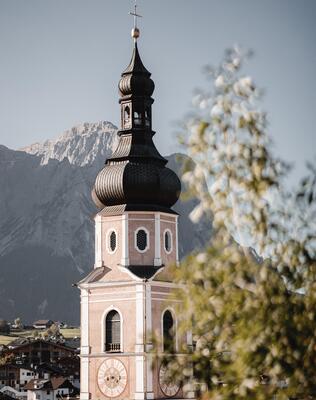 Church tower of Kastelruth