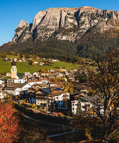 Culinary delights at the foot of the Schlern mountain, symbol of the Dolomites