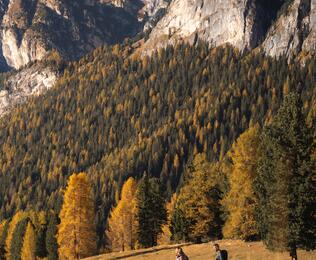 Ein Mann und eine Frau beim Wandern