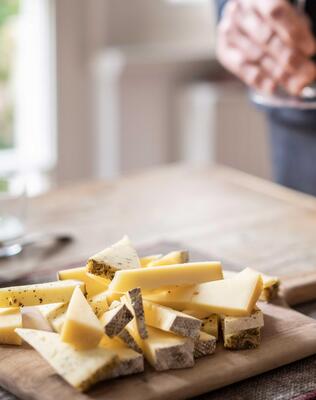 A cheese platter