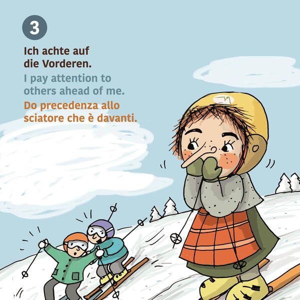 Ich achte auf die Vorderen