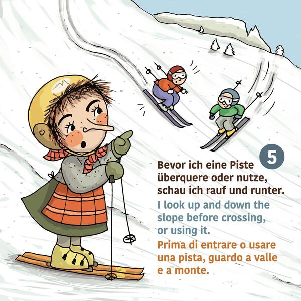 Bevor ich eine Piste überquere oder nutze, schau ich rauf und runter