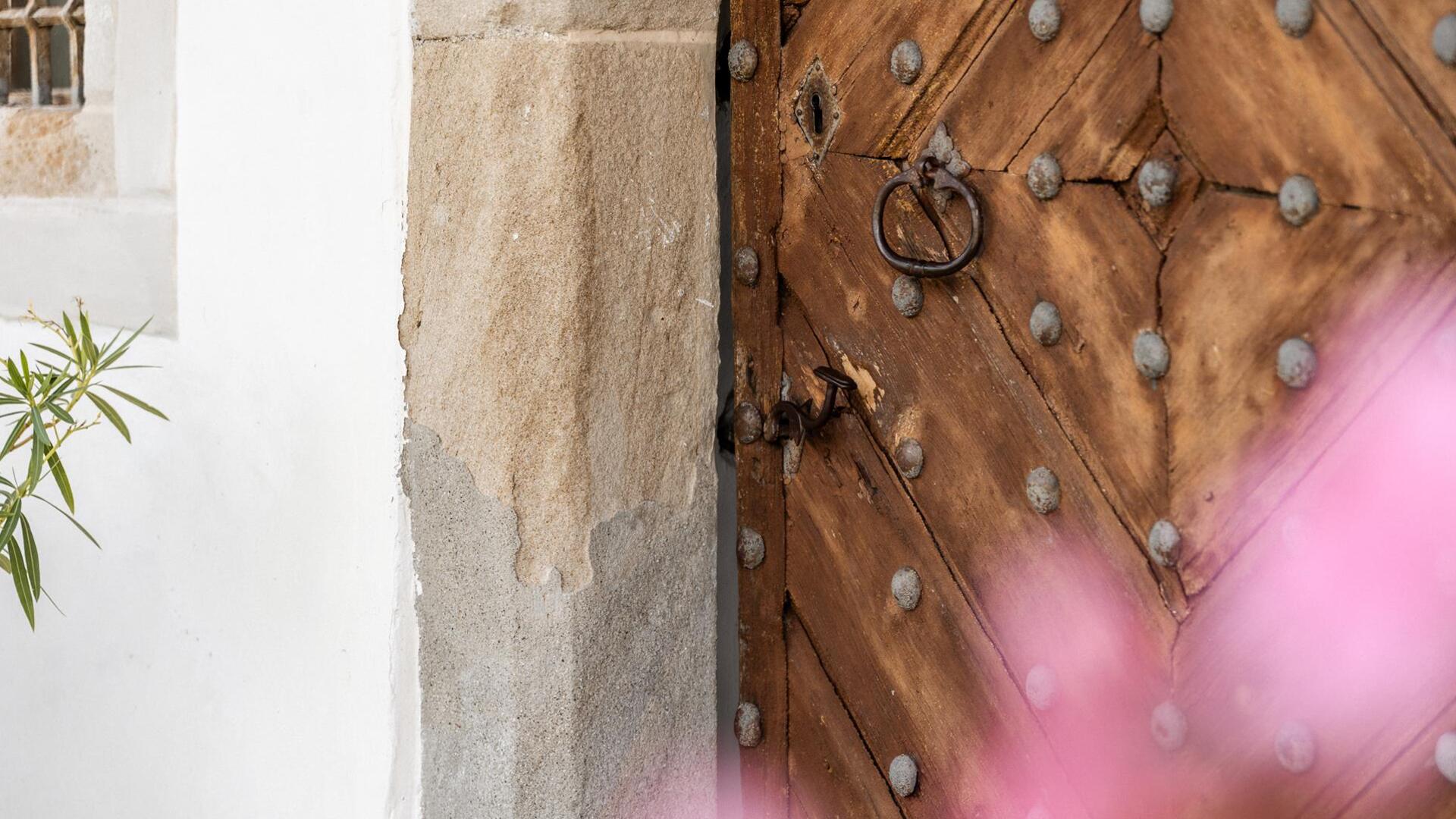 ornate antique wooden door