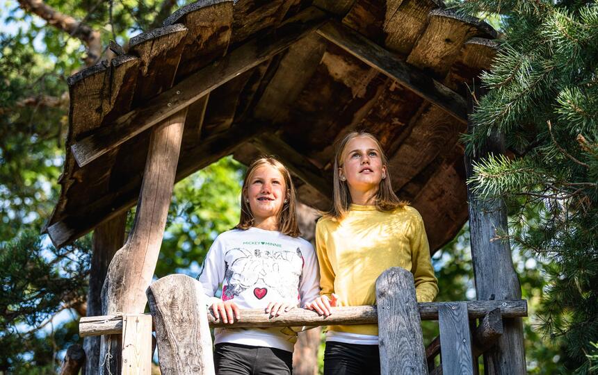 Two children on the playground