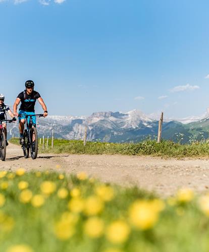 Bike adventure on the Seiser Alm - Dolomites South Tyrol