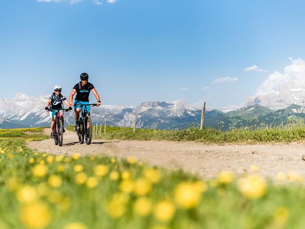 Bike adventure on the Seiser Alm - Dolomites South Tyrol