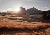Seiser Alm im Abendlicht