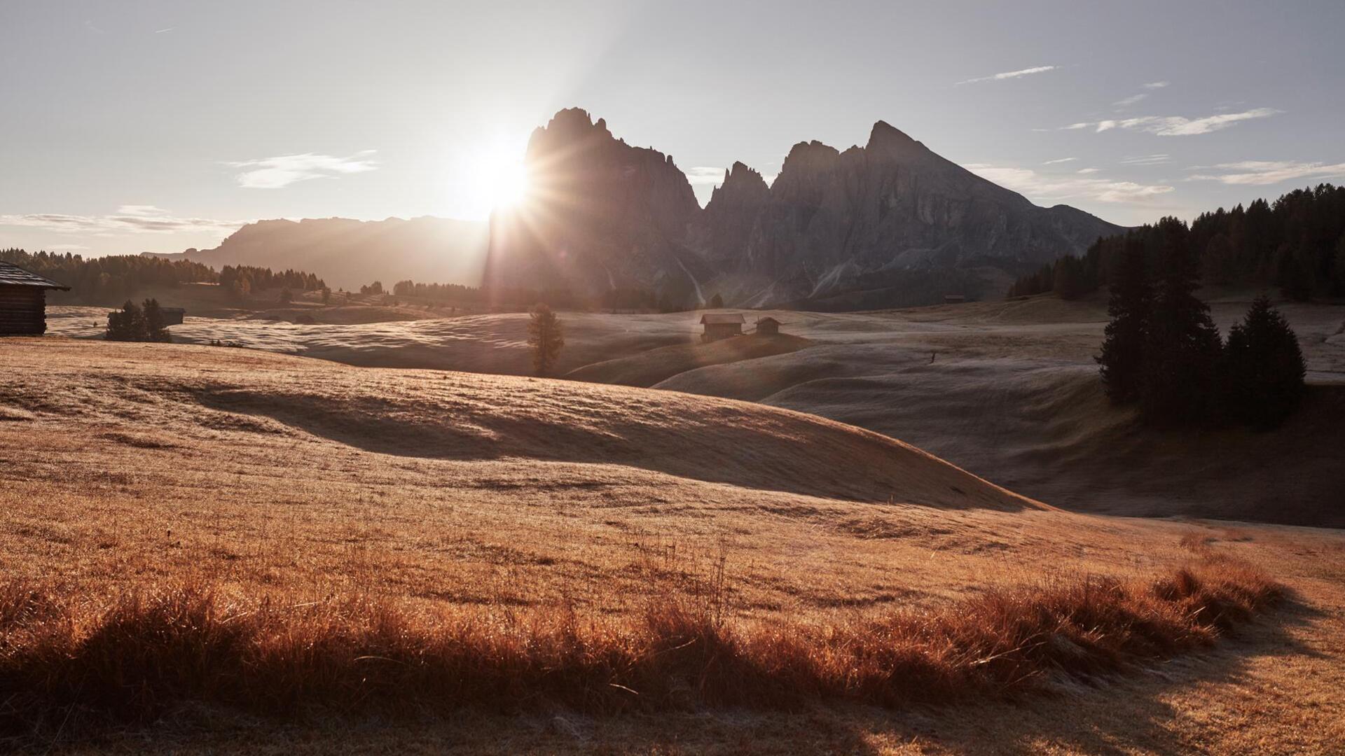 Seiser Alm in the evening light