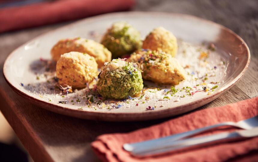 A dumpling dish