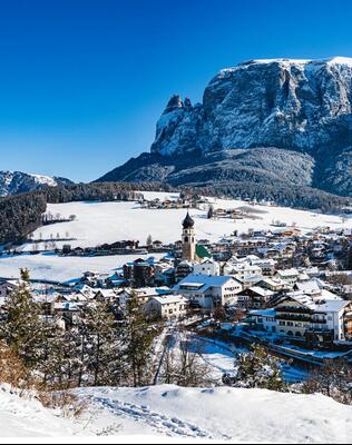 Völs am Schlern im Winter