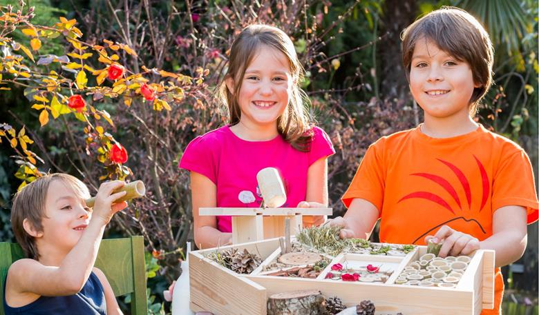 Wir bauen ein Insektenhotel