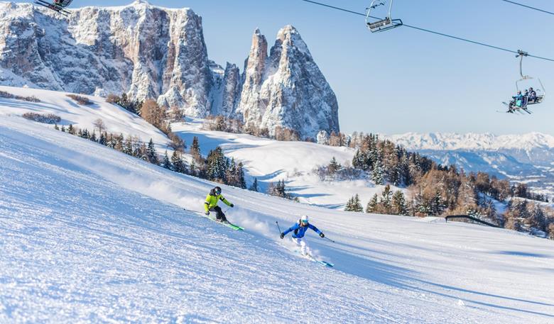Seiser Alm / Val Gardena: Největší lyžařská oblast v Dolomitech