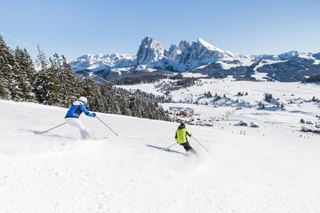 Vacanze invernali: sciare sull'Alpe di Siusi nelle Dolomiti