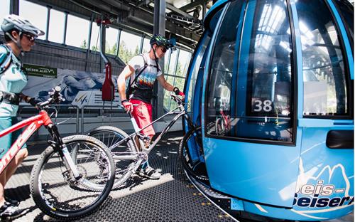 Impianti di risalita Alpe di Siusi con il trasporto della bici - Bike Alto Adige