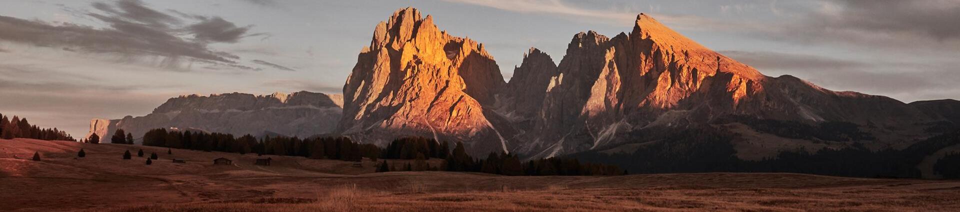 Seiser Alm in the evening light