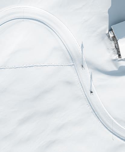 Cross-country trails as far as the eye can see.