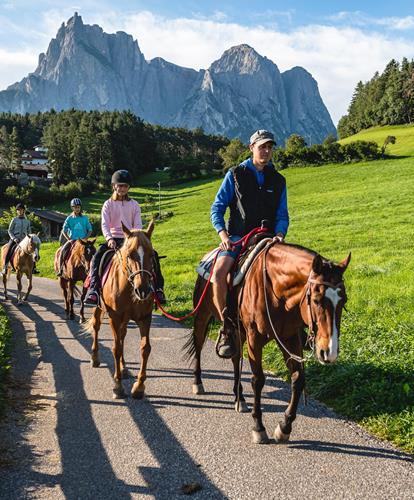 Horse riding in the Dolomites