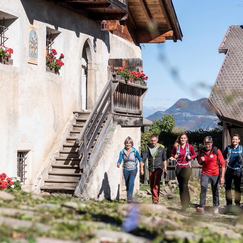 Eine Gruppe von Personen beim Wandern