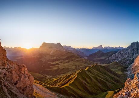 Dolomites at sunrise