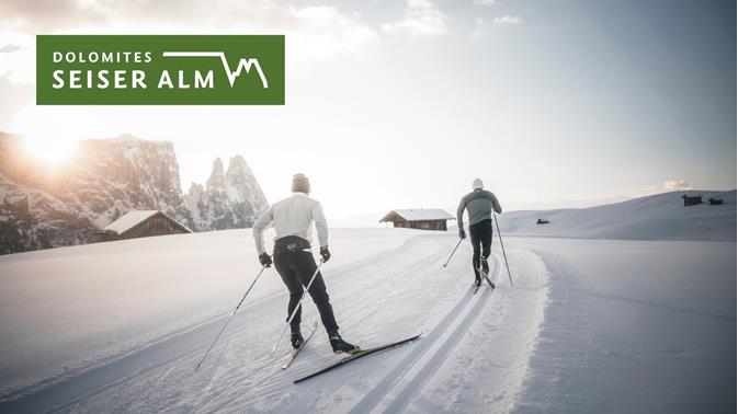 Seiser Alm -  Cross-country-skiing in the heart of the Dolomites