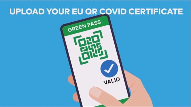 Activation EU QR Code Covid Certificate