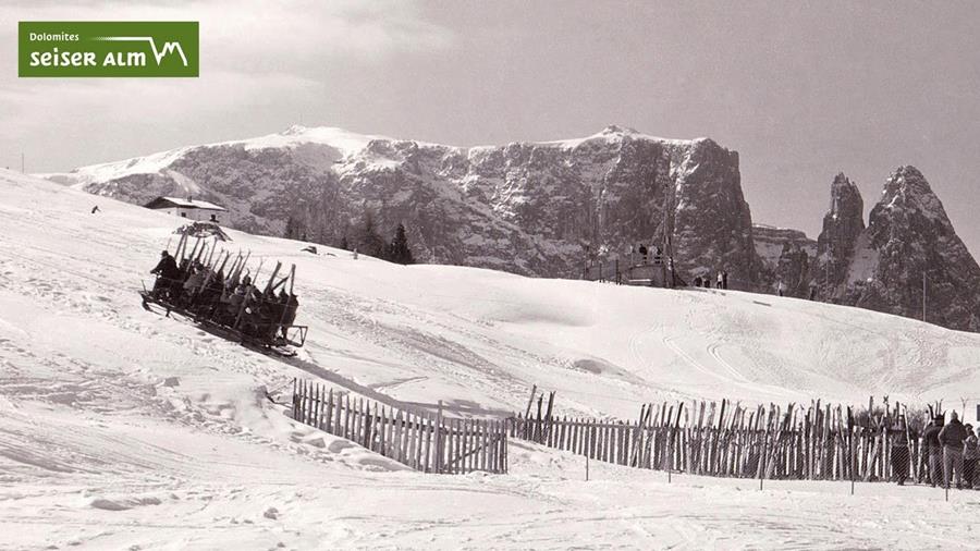 Pioniere des Wintersports - Skifahren auf der Seiser Alm