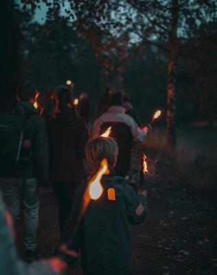 Torchlight hike